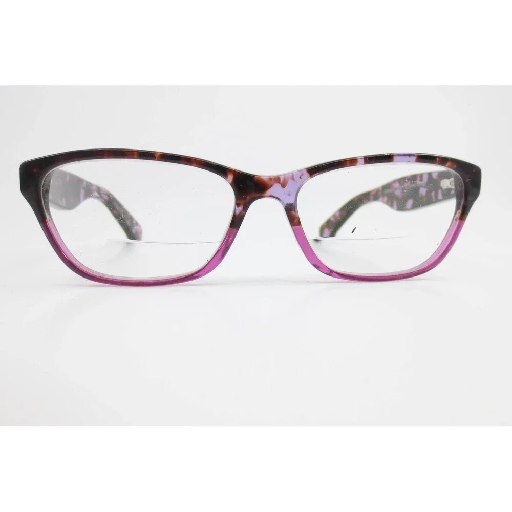 Georgina 721 Purple Tortoise Eyeglass Frames 54-16-135 Rectangular Glasses